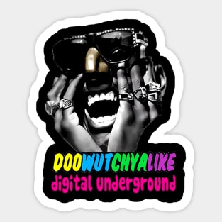 Digital Underground Doowutchyalike Hip Hop Classic Sticker